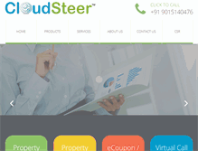 Tablet Screenshot of cloudsteer.com